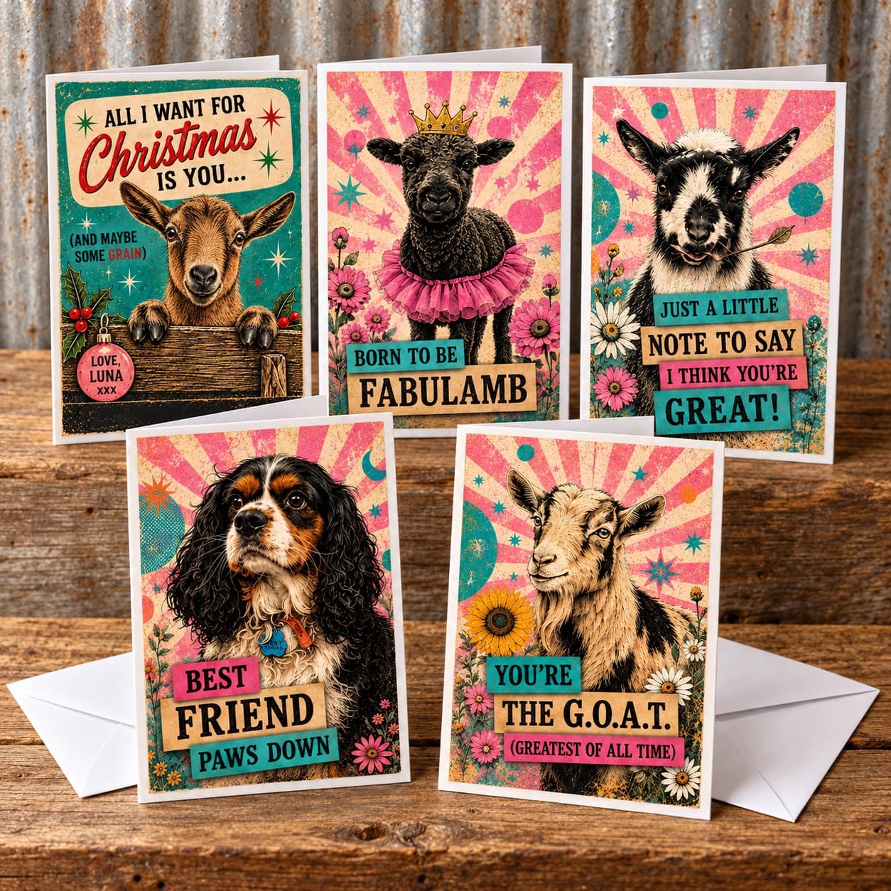 Farm Animal Greeting Card